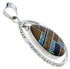 Multicolor Inlay And Genuine Sterling Silver Pendant Jewelry PX30125